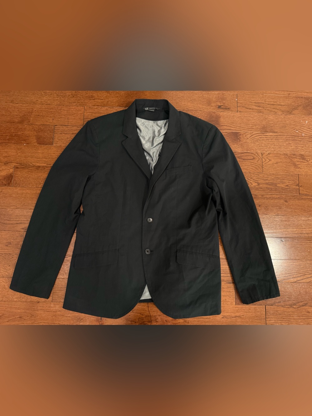 Armani Exchange Men's Black Blazer - Classic Two-Button Jacket